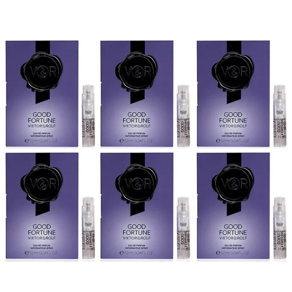Viktor & Rolf GOOD FORTUNE 6x Mini Travel Vial New On Card - Picture 1 of 2